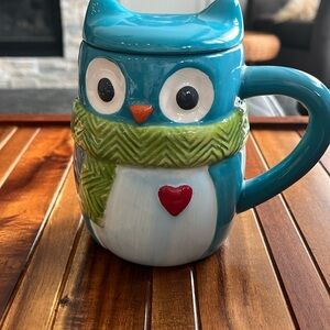 Saint Nicholas Square, Merry Merry owl ceramic coffee mug​
